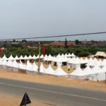 A festive scene showing traditional Moroccan cultural celebrations during one of Morocco’s popular festivals.